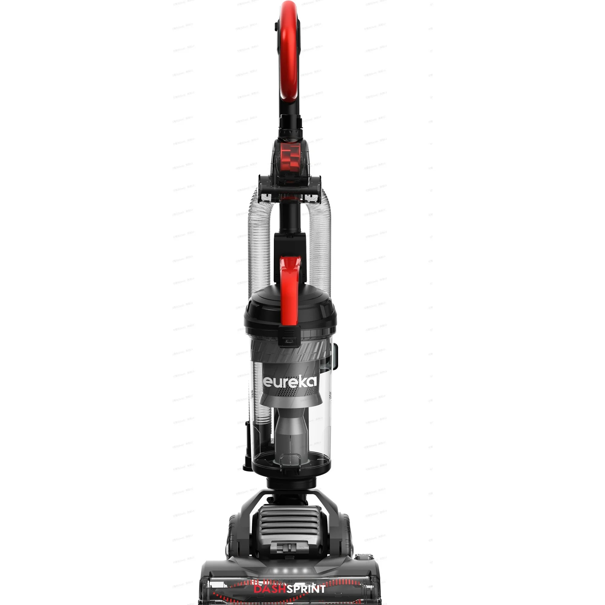 Eureka DashSprint Dual Motor Upright Vacuum, 30 ft Hose, Black with Turbo Pet Tool - NEU610
