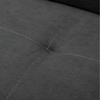 Modern Faux Suede Futon Sofa Bed,70" Convertible Sleeper Sofa Bed with 3 Adjustable Backrest Angles,Futon Couch Loveseat for Small Place,Dark Gray