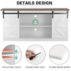 Homall TV Stand for 65 Inch TV, Storage Cabinet with Sliding Barn Door, Entertainment Center,Espresso