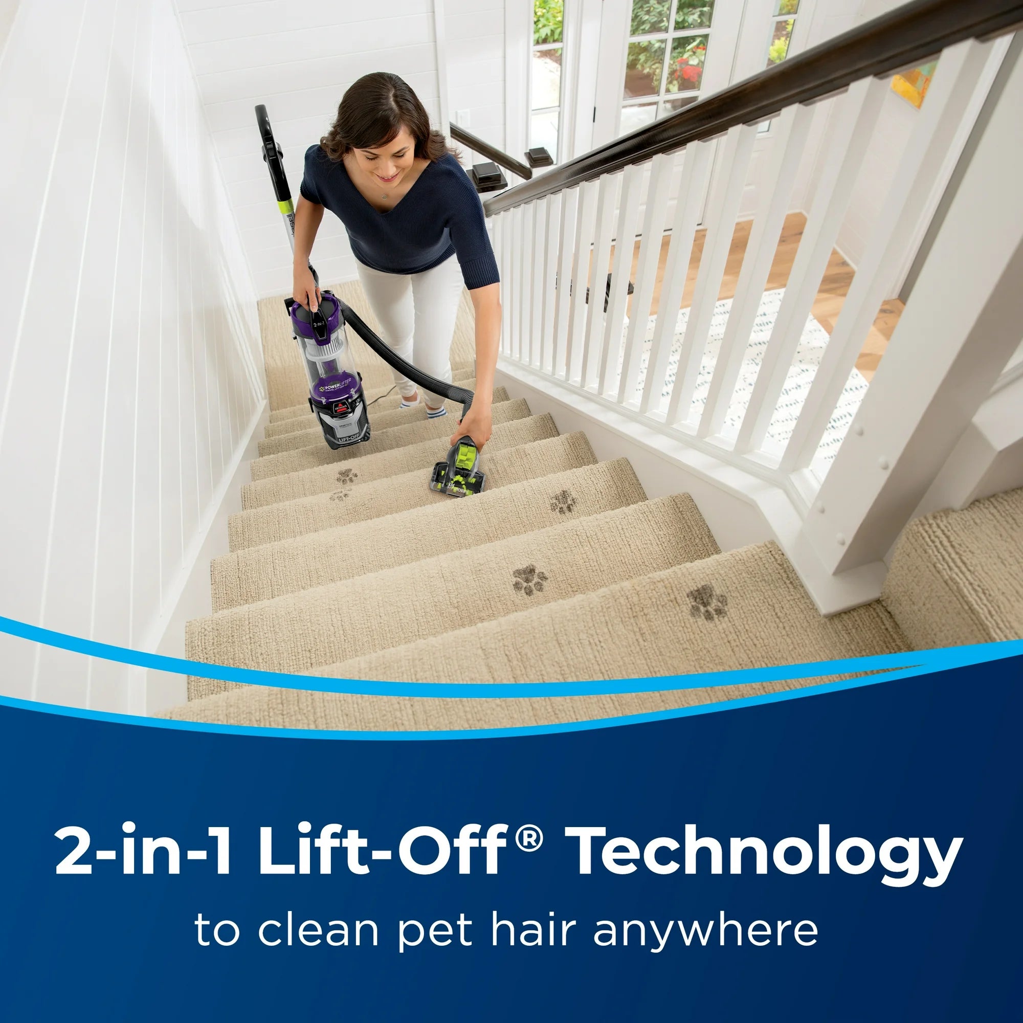 BISSELL PowerLifter Swivel Lift-Off Pet Upright Vacuum 2920F