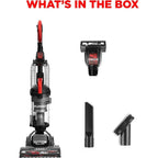 Eureka DashSprint Dual Motor Upright Vacuum, 30 ft Hose, Black with Turbo Pet Tool - NEU610