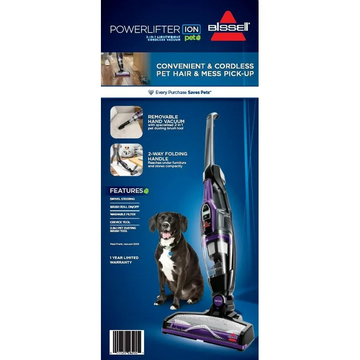 BISSELL PowerLifter Ion Pet Cordless Stick Vacuum 3191
